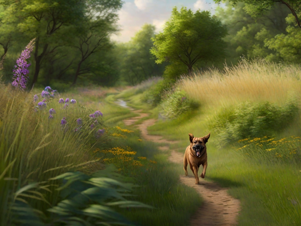 how to fix a muccy backyard dog trail - hound tearing up the path