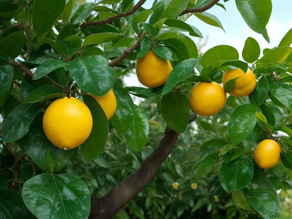 how to get rid of aphids on citrus trees - a grove with an infestation.