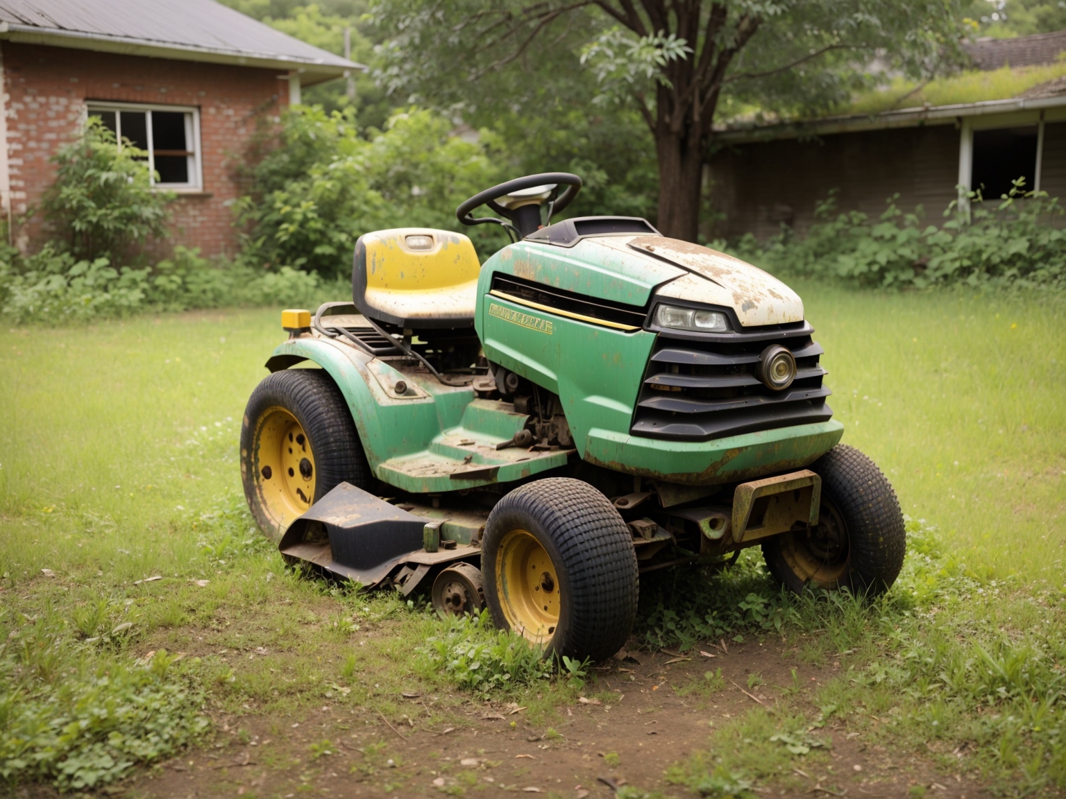 does a riding lawn mower have an alternator. A broken down mower.
