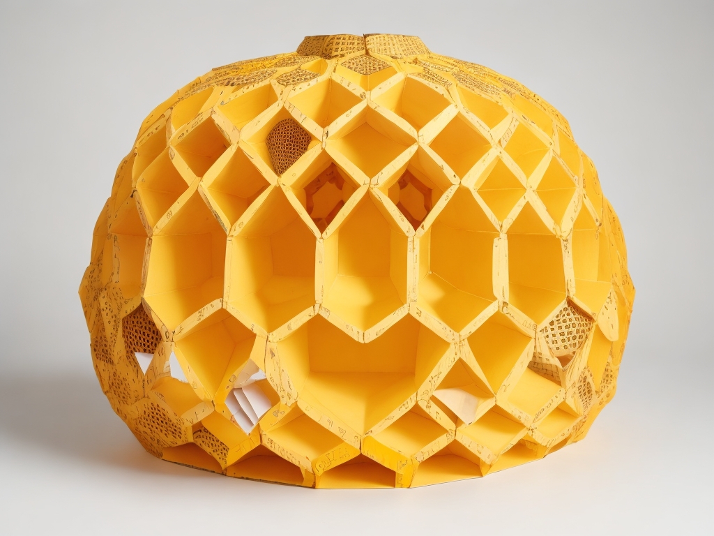 backyard handicraft - a cardboard beehive