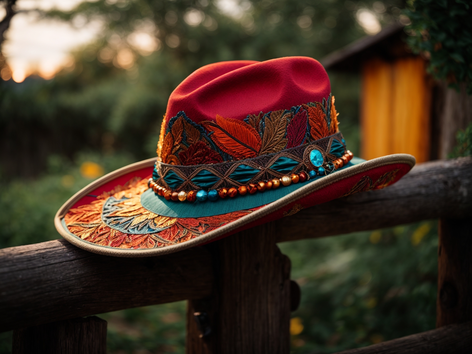 A very ornate and far from simple safari hat