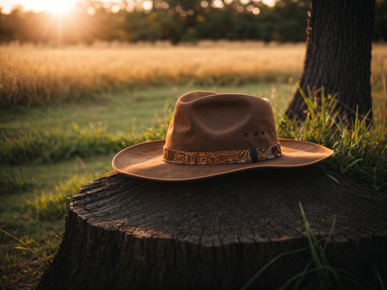 make a backyard safari hat collection
