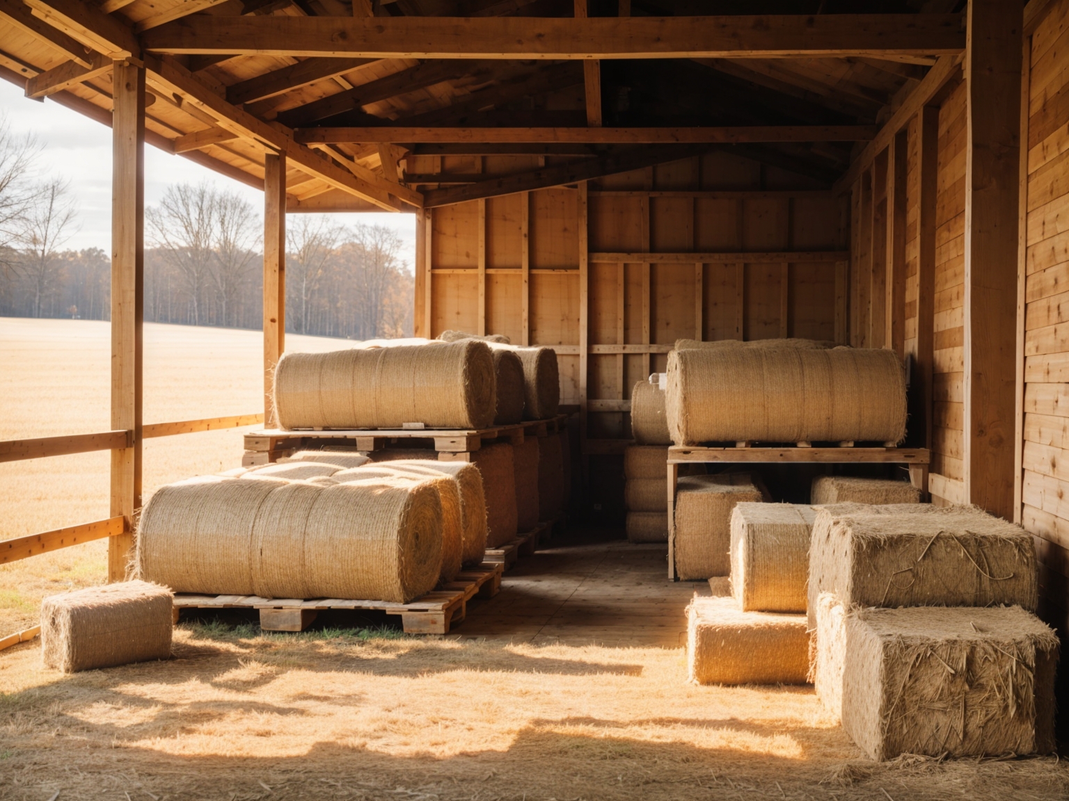 proper storage techniques for decorative hay bales