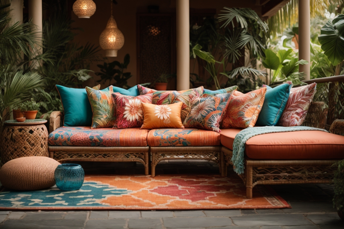 dyed patio cushion covers