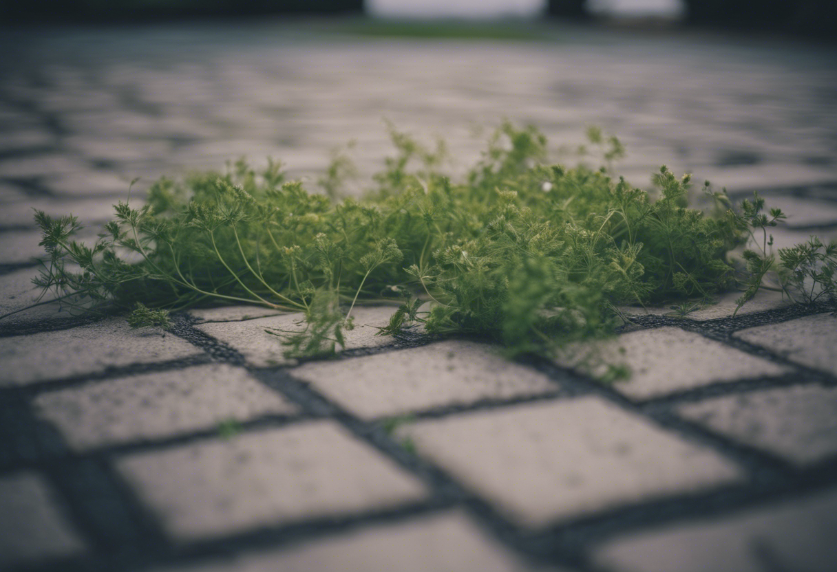 weeds in paving - will salt remove them?